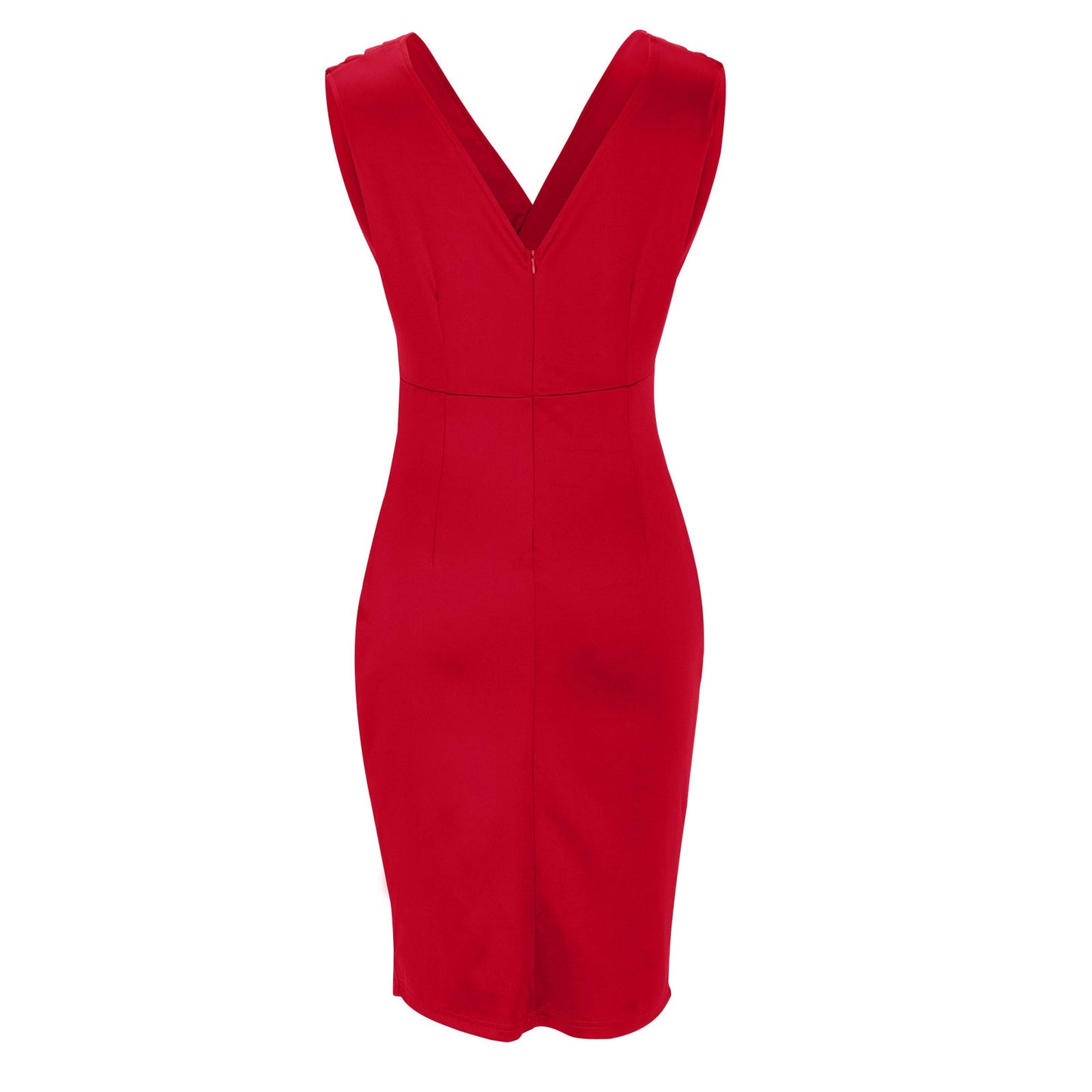 Regalia™ – Elegante, figuuraccentuerende jurk met V-hals en split