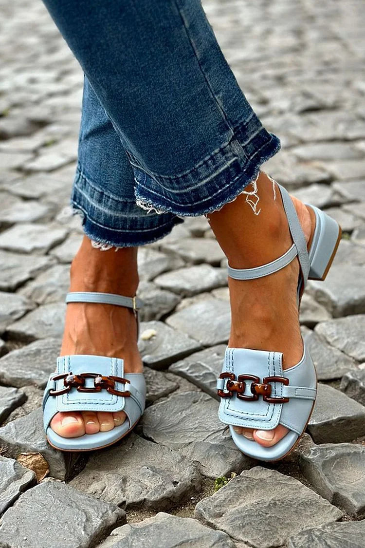 Azzurra Sandalen Metalen Ketting Comfort