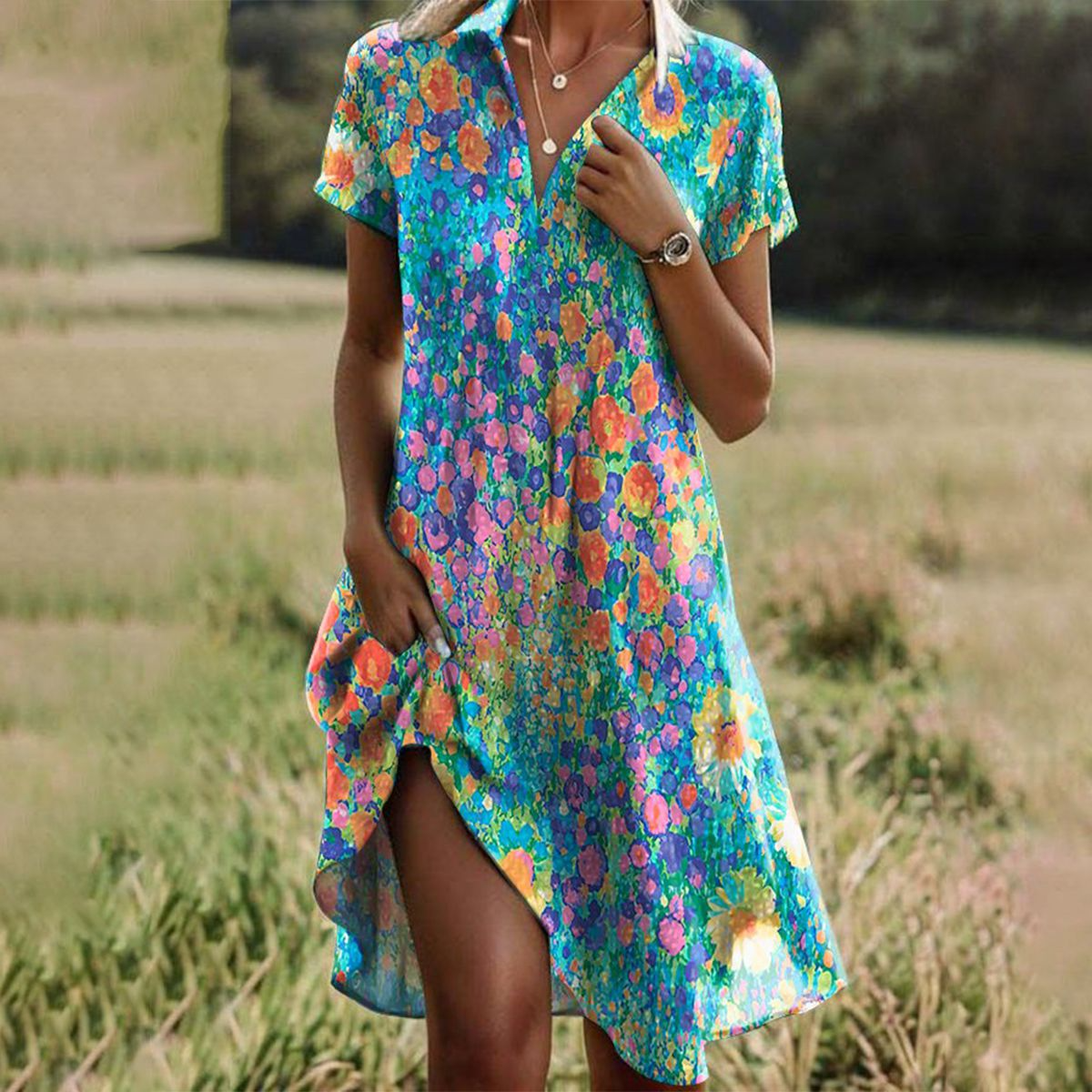 Sabine™ – Modieus en Comfortabel Zomerjurk
