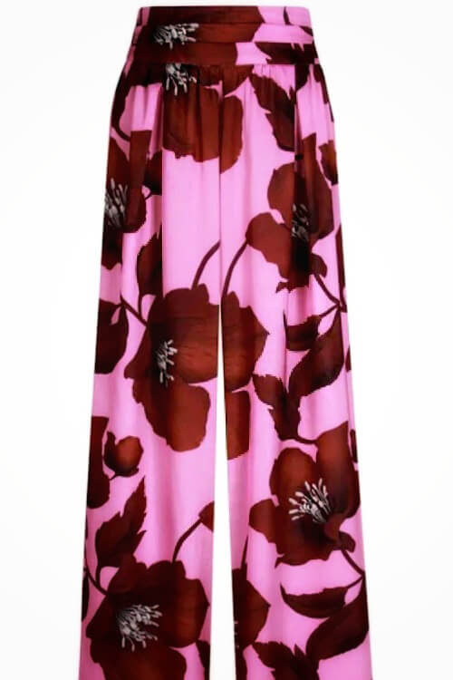 Unieke Bloemenprint Strik-Voorkant Losse Shirt
