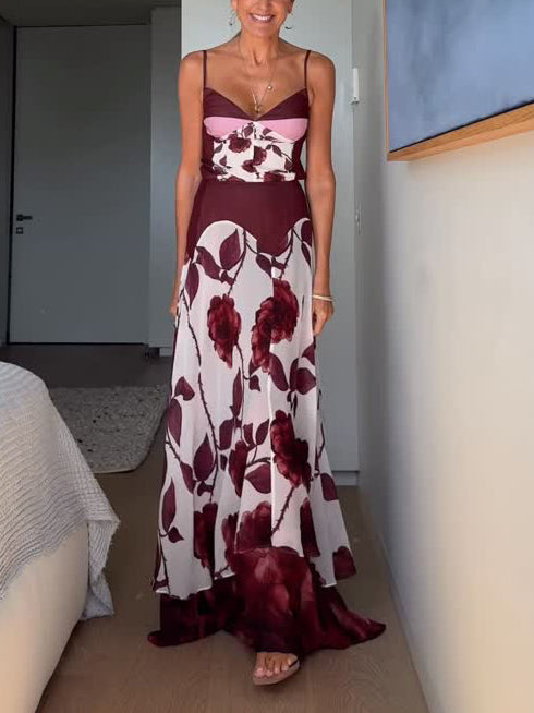Bloemenprint Cami Top En Maxi Rok Twee Delige Set