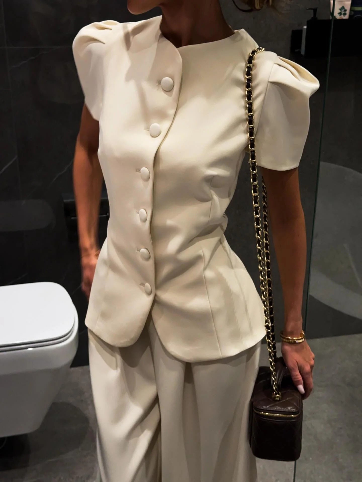 Elegante Kantoor Twee-Delige Pak Set