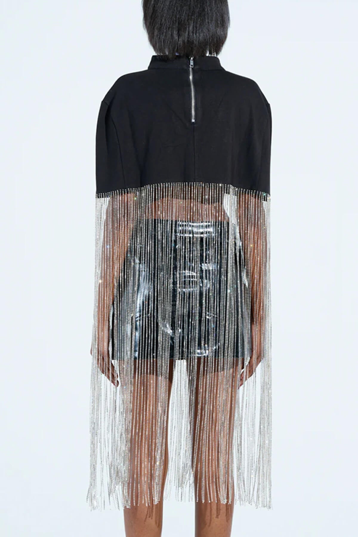 Mode Quasten Patchwork Losse Feesttop