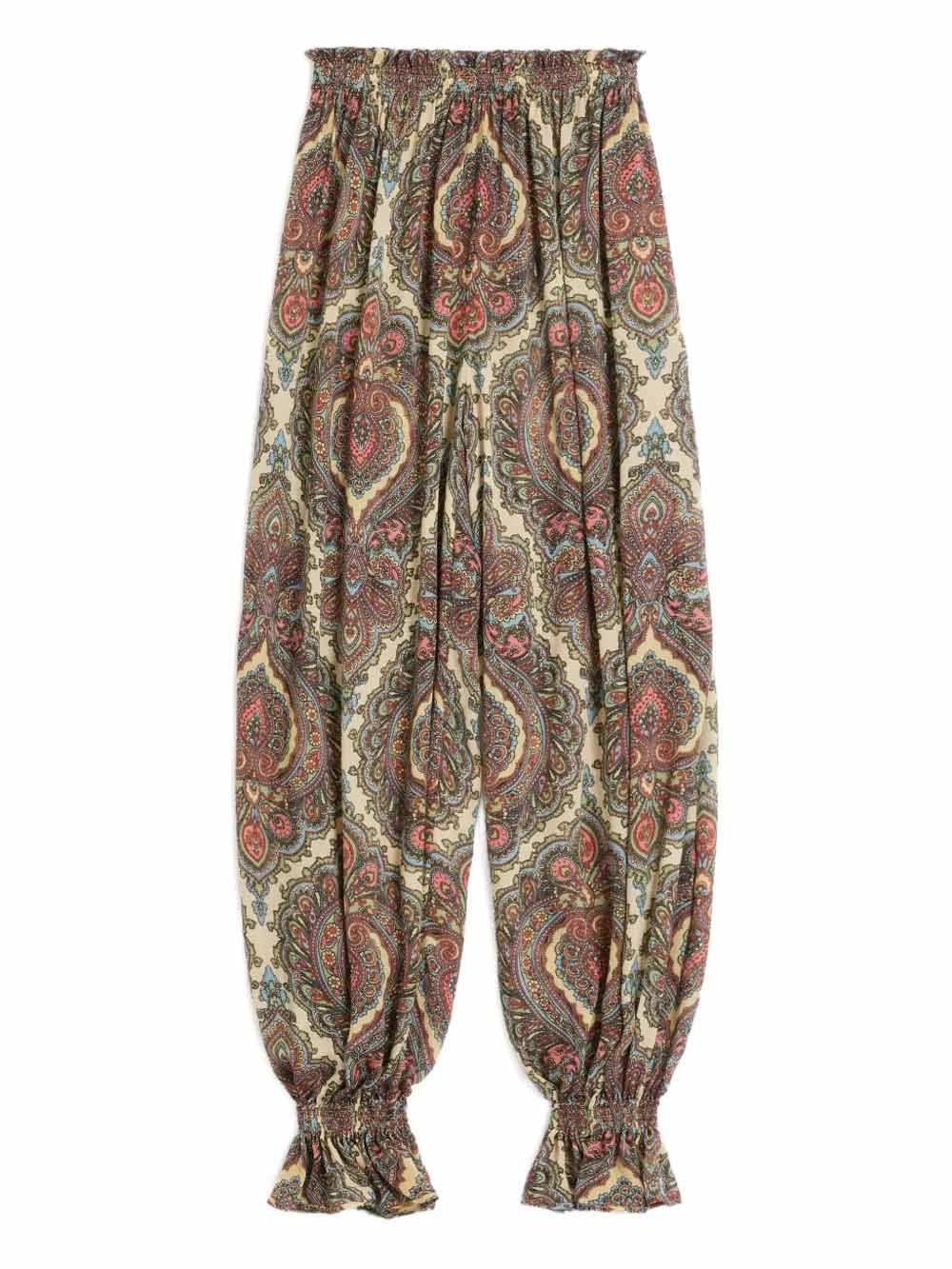 Retro Paisley Print Shirt En Broek Twee-Delige Set