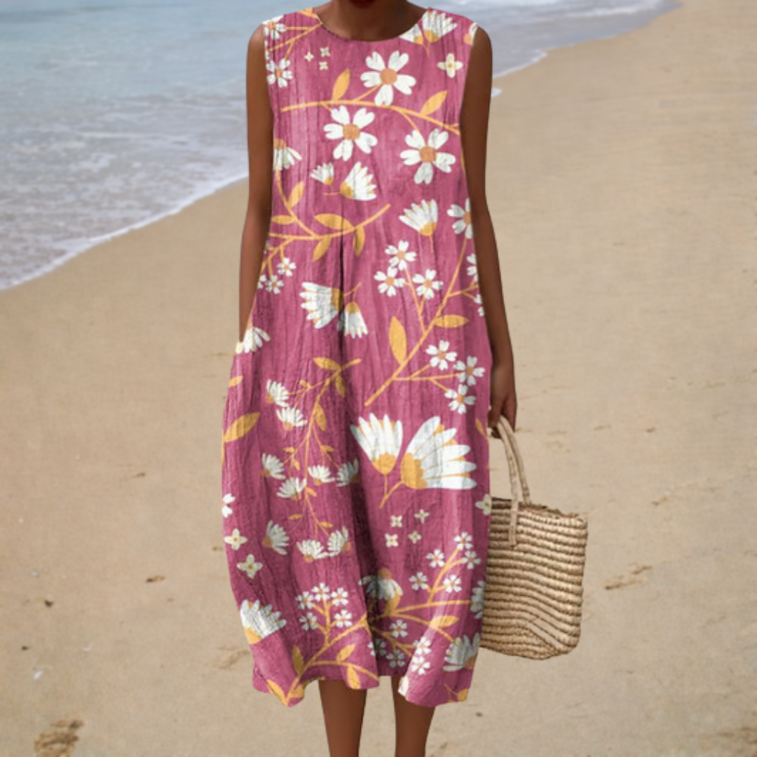 Elisabetta | Romantische Midi Bloemenjurk