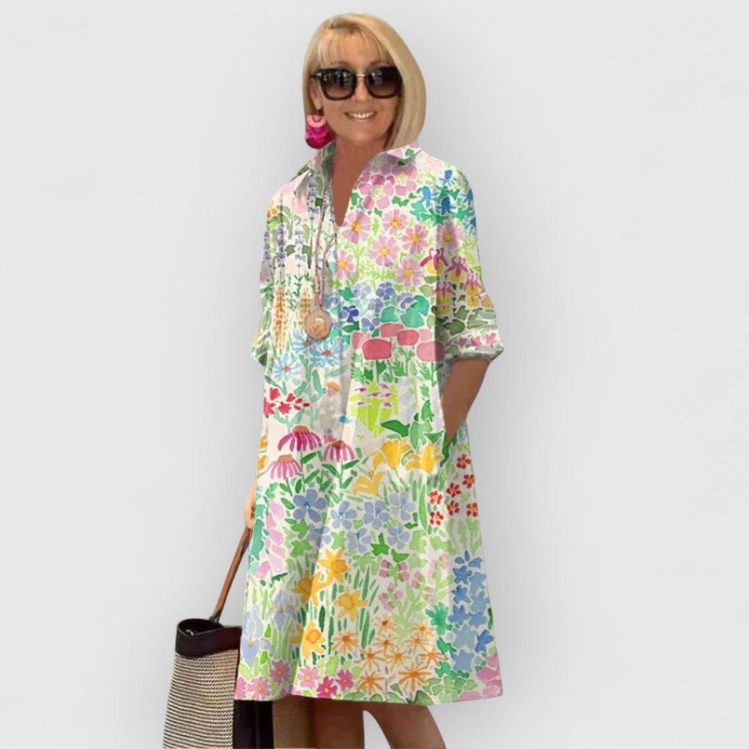 Floriva™ – Premium Gebloemd Comfortabel Jurk