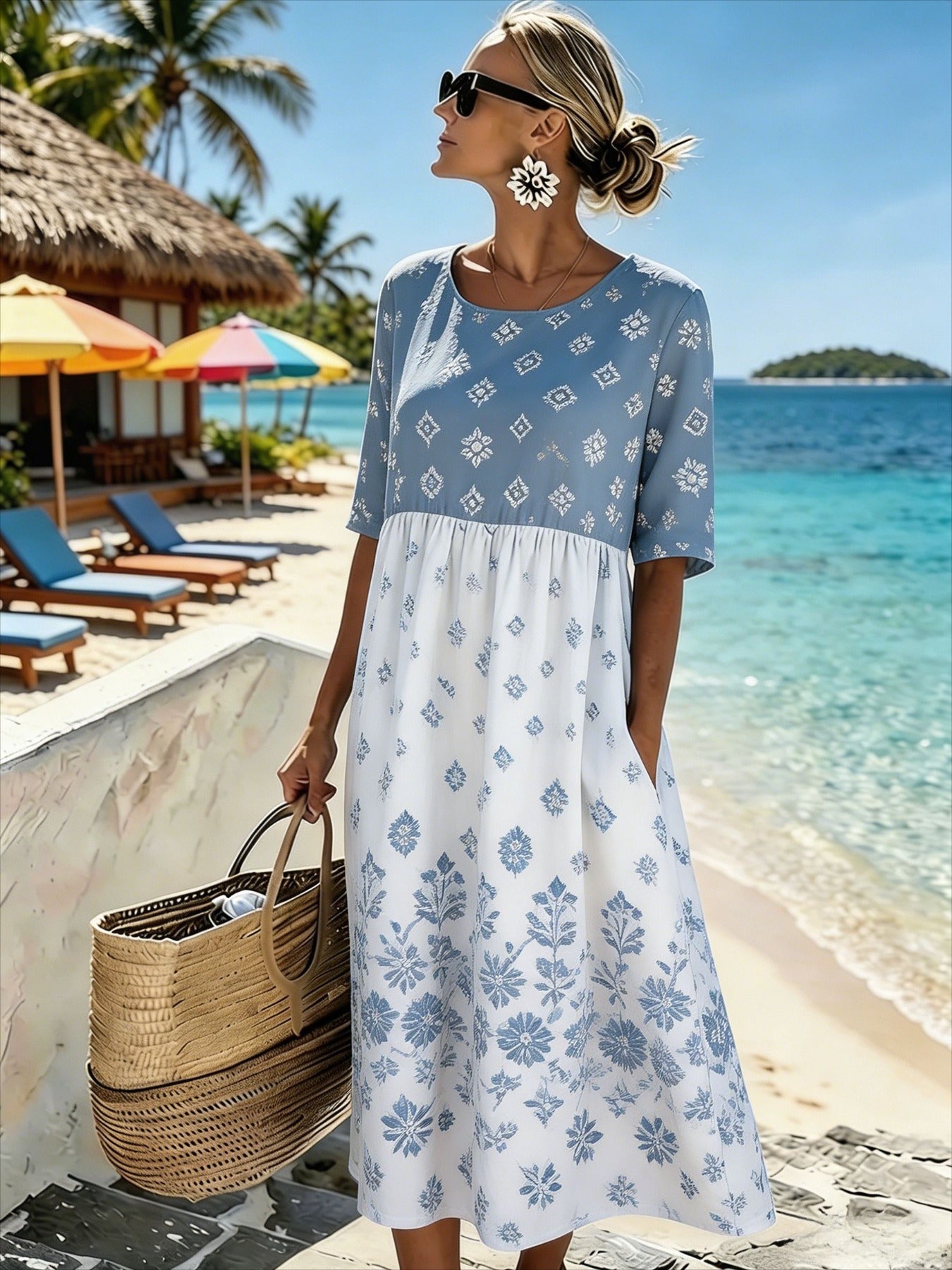 Gabriella | Midi-jurk met Elegante Volants