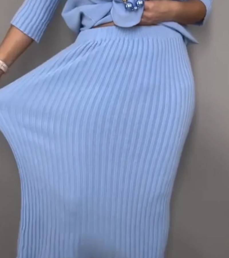 Marlene™ - Brei-set met Geribde Rok