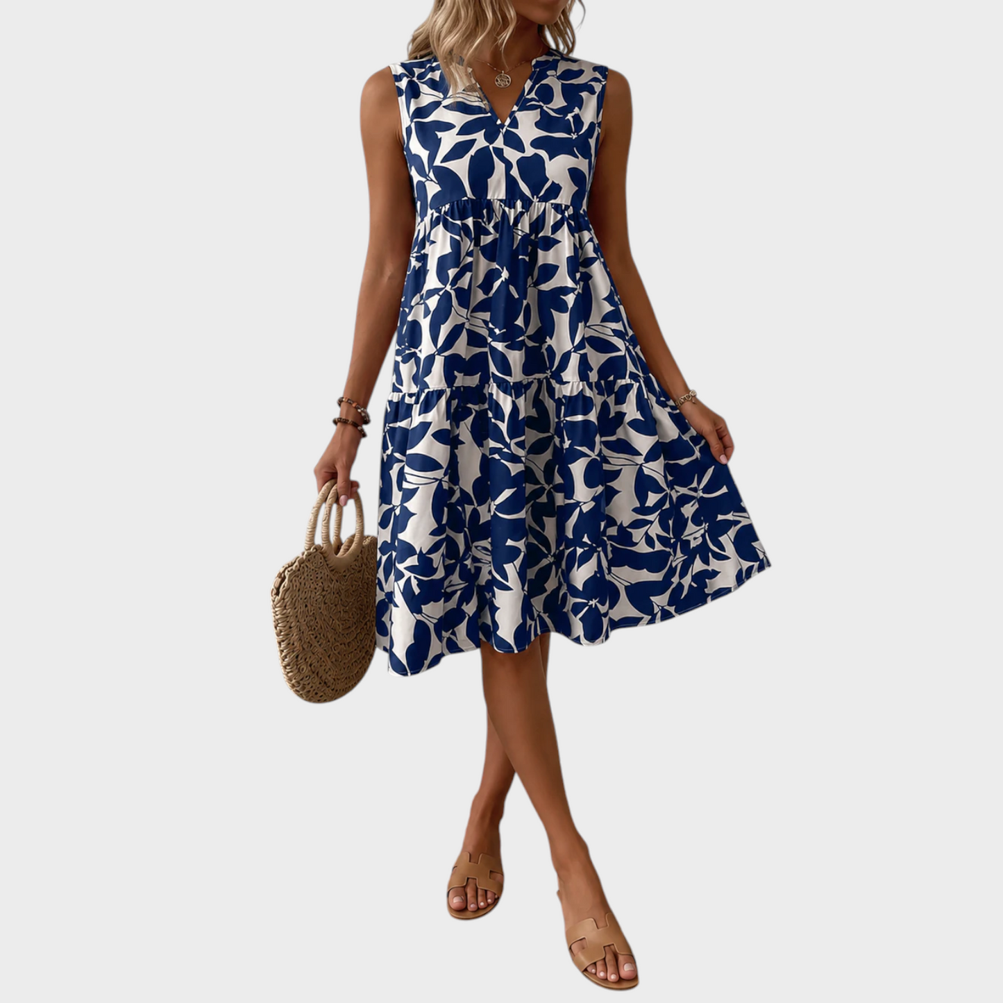 Soomin - Casual zomerjurk met bloemenprint
