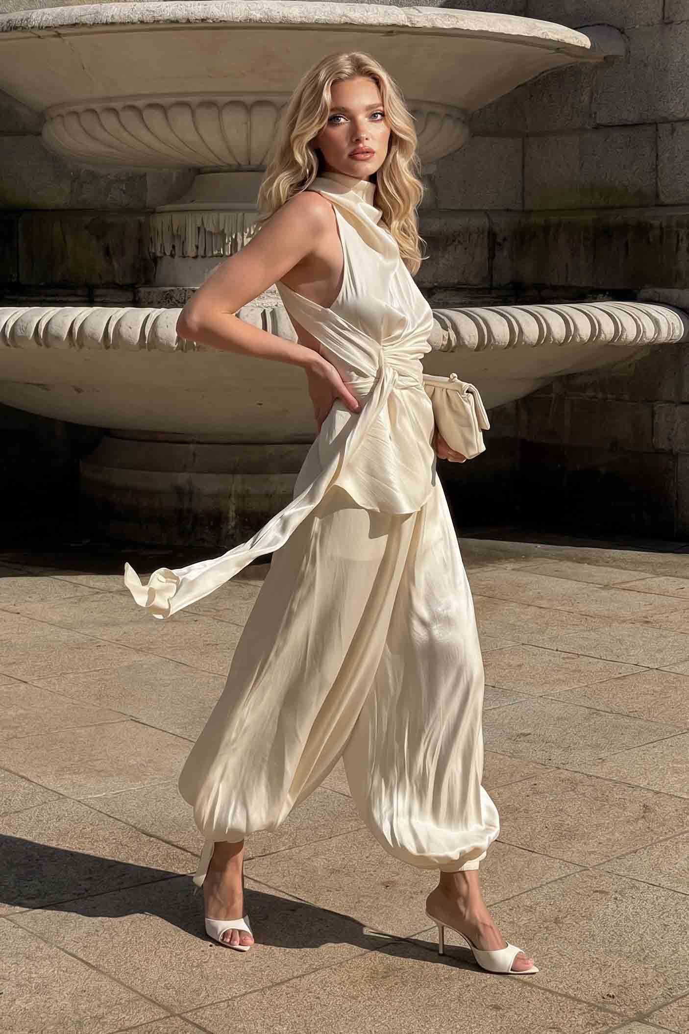 Plissé Top En Bloomer Set