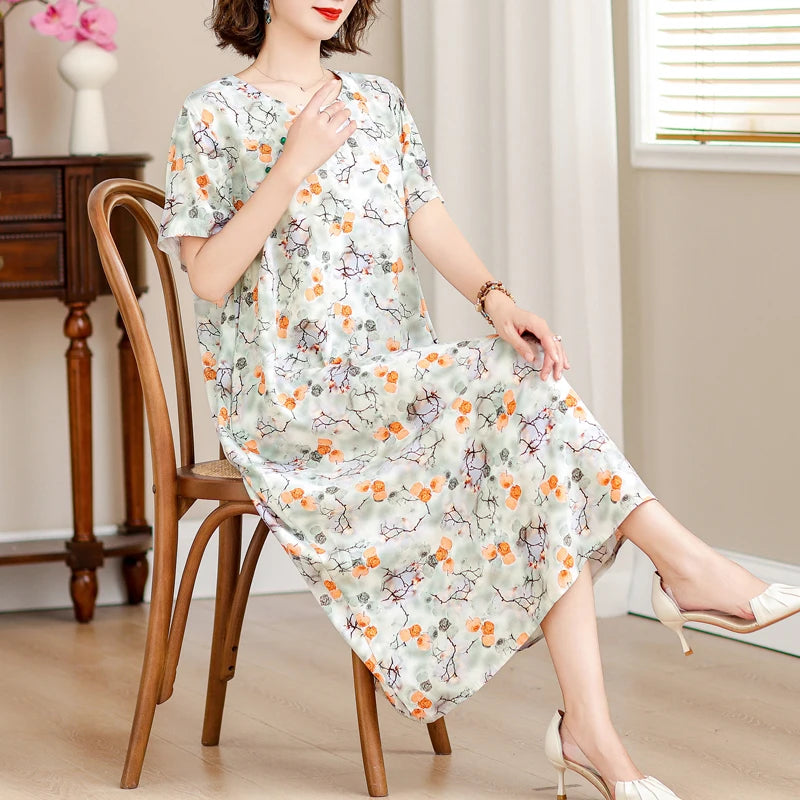 Rosalie | Losvallende Zomerjurk met Bloemenprint