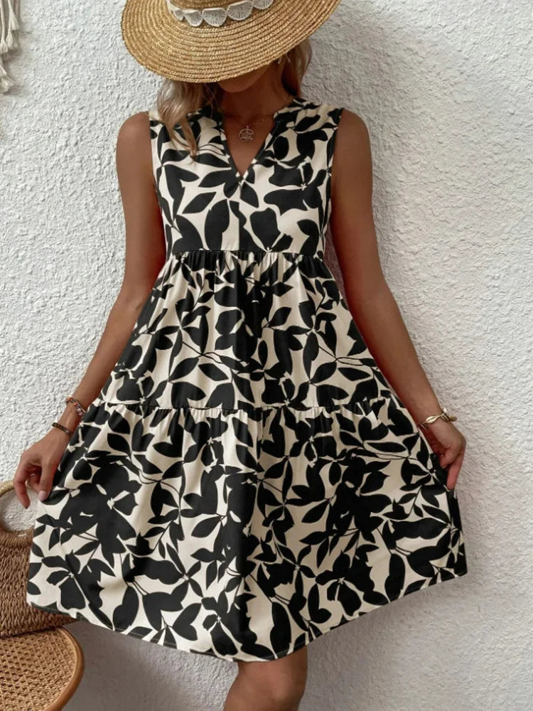 Isabelle | Boho A-lijn Jurk met V-hals