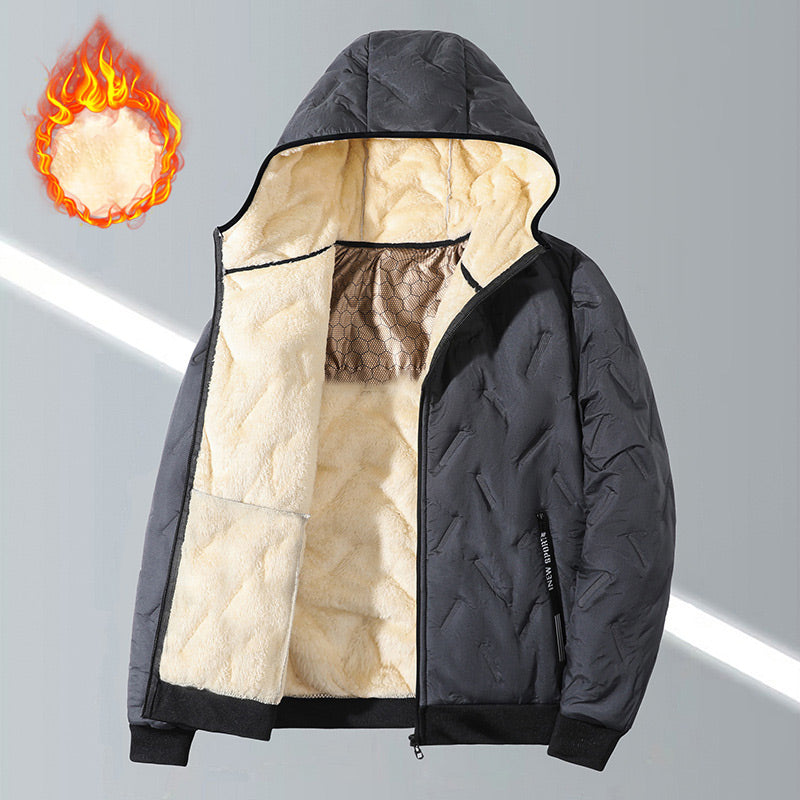 ✨Warme winterjas met capuchon en ritssluiting