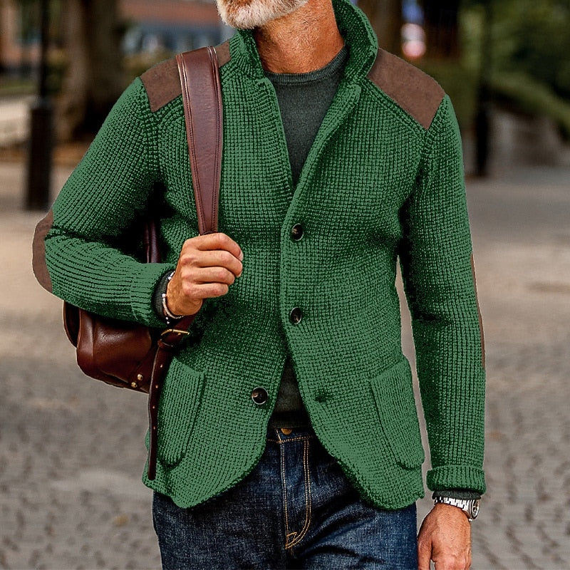 Christophe | Gestructureerd vest met hoge kraag
