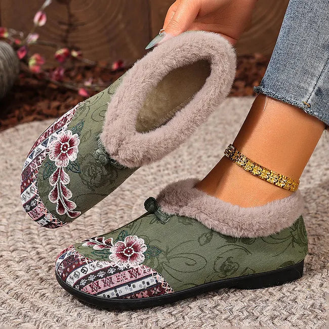 Dannelia - Comfortabele schoenen van kunstbont