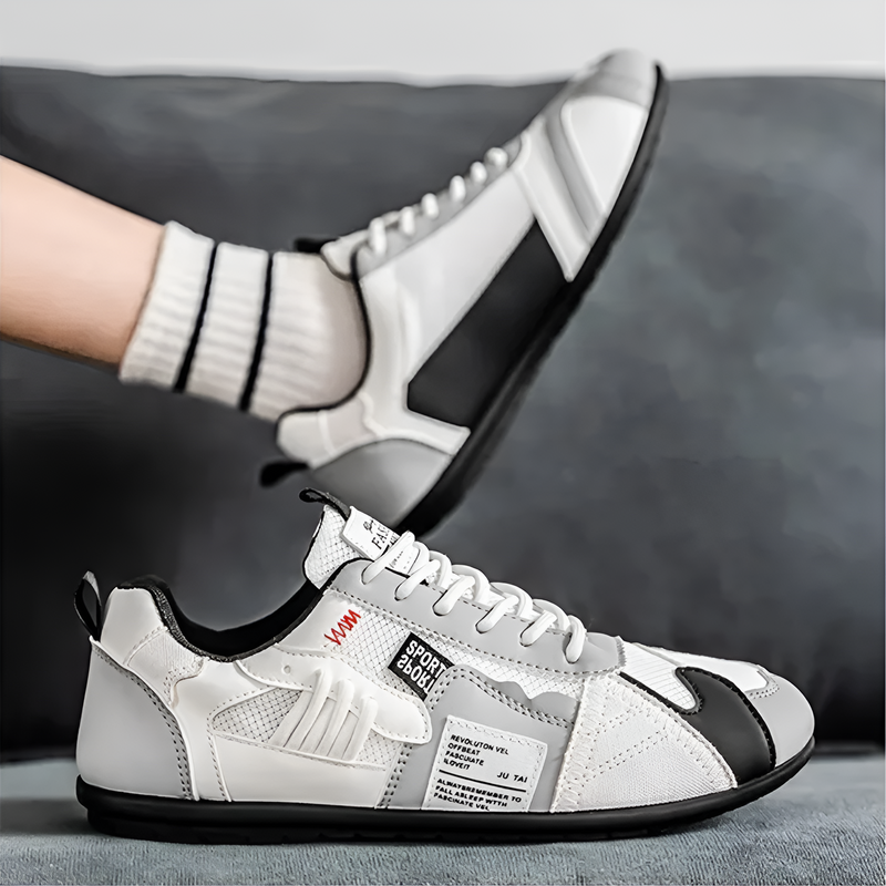 Yussuf - Casual sneakers met gestructureerde zijpanelen
