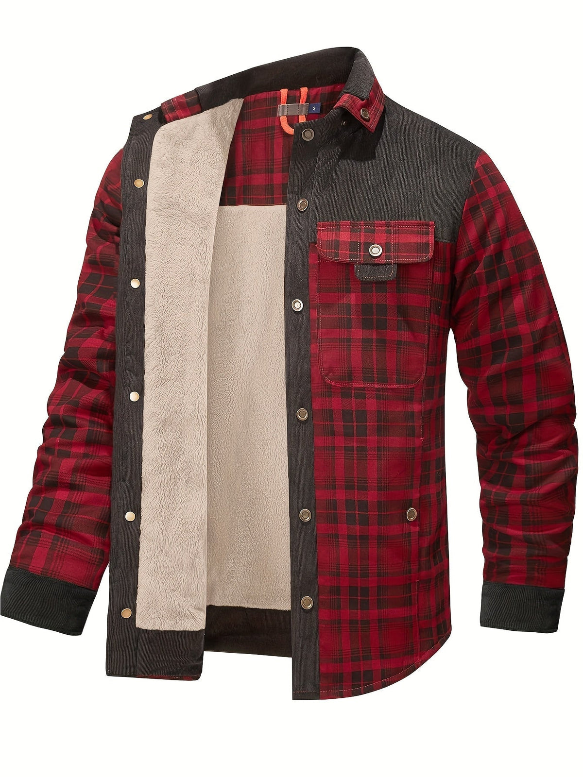 Dalmas - Casual winterjas met ruitjesmotief