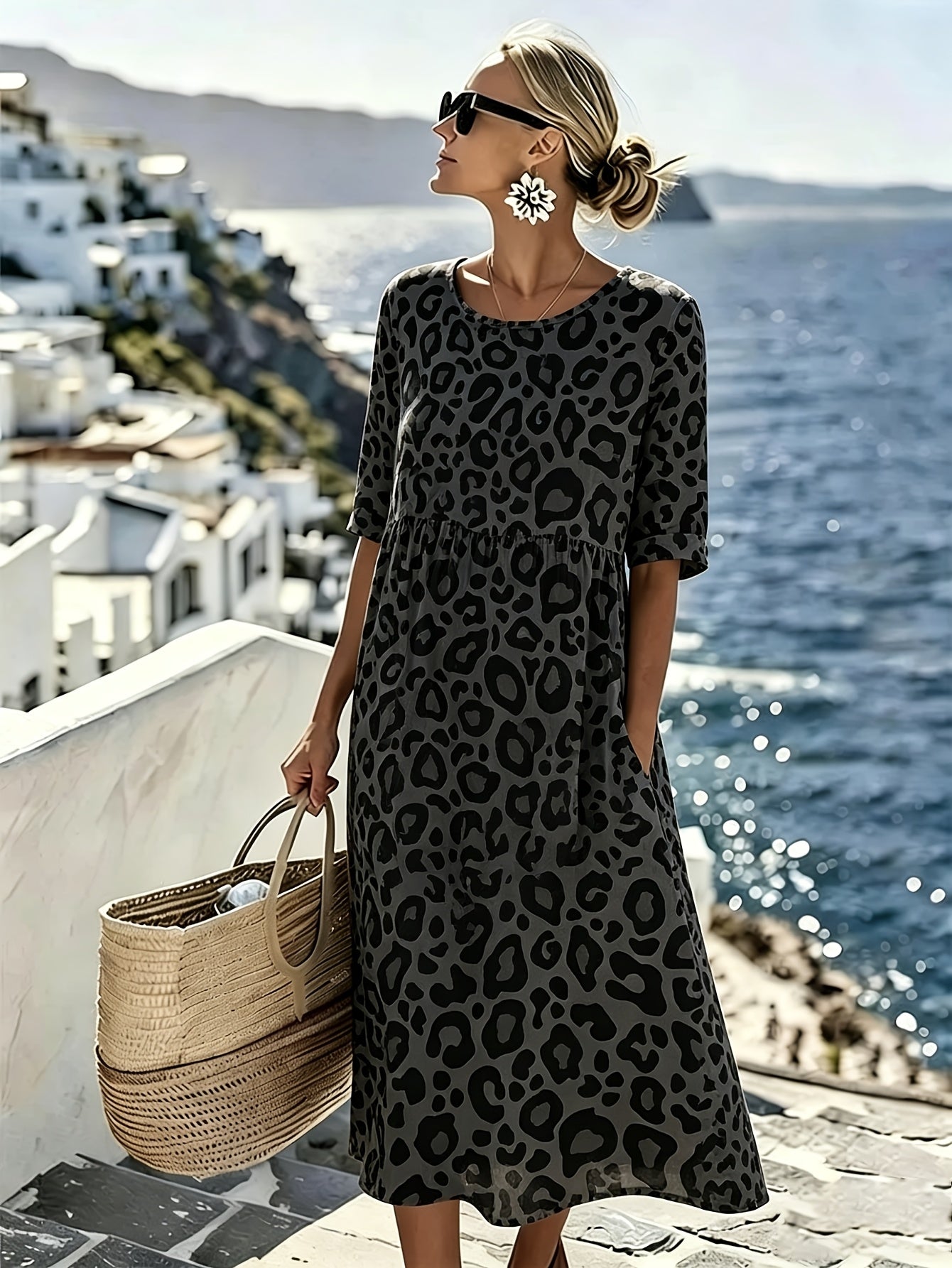 Serafina | Midi Jurk Brezza Paisley