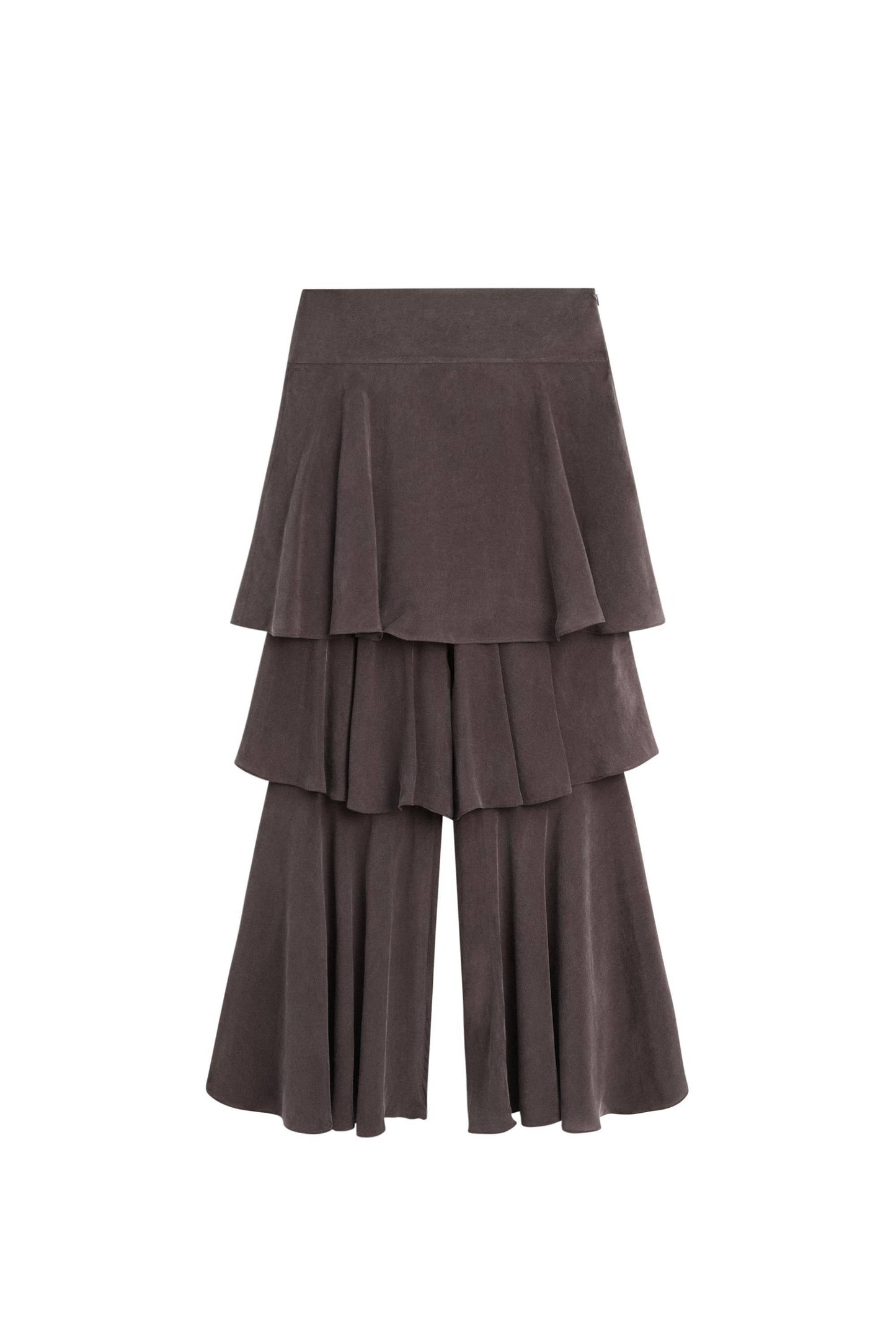 Top met Vest en Rimpelpantalon Set