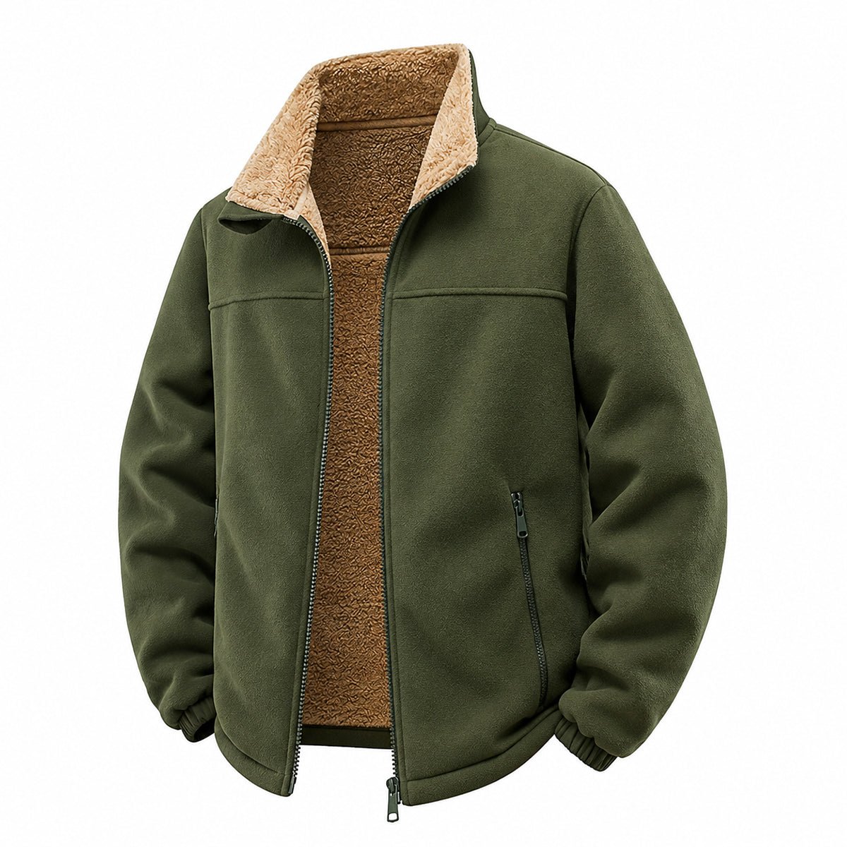 Bridley - Fleecejas met rits en sherpa-voering