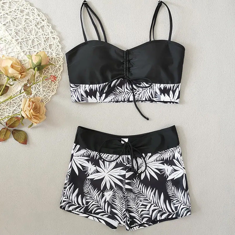 ποΈ Tweedelig badpak met print β Nieuw ontwerp 2026 β Rekbare, sneldrogende stof β perfect voor het strand of het zwembad β trendy en comfortabele look βοΈπ