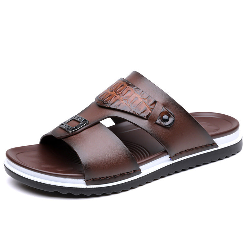 💨 Ademende slip-on sandalen voor heren – van zacht kunstleer, gemakkelijk te combineren voor warme dagen☀️