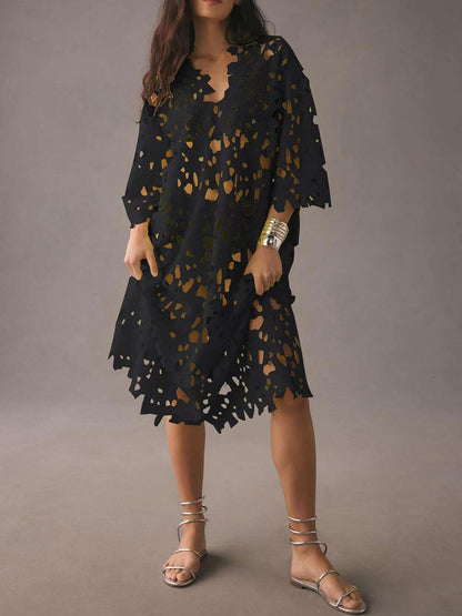 Kant Cover-Up Strand Midi Jurk