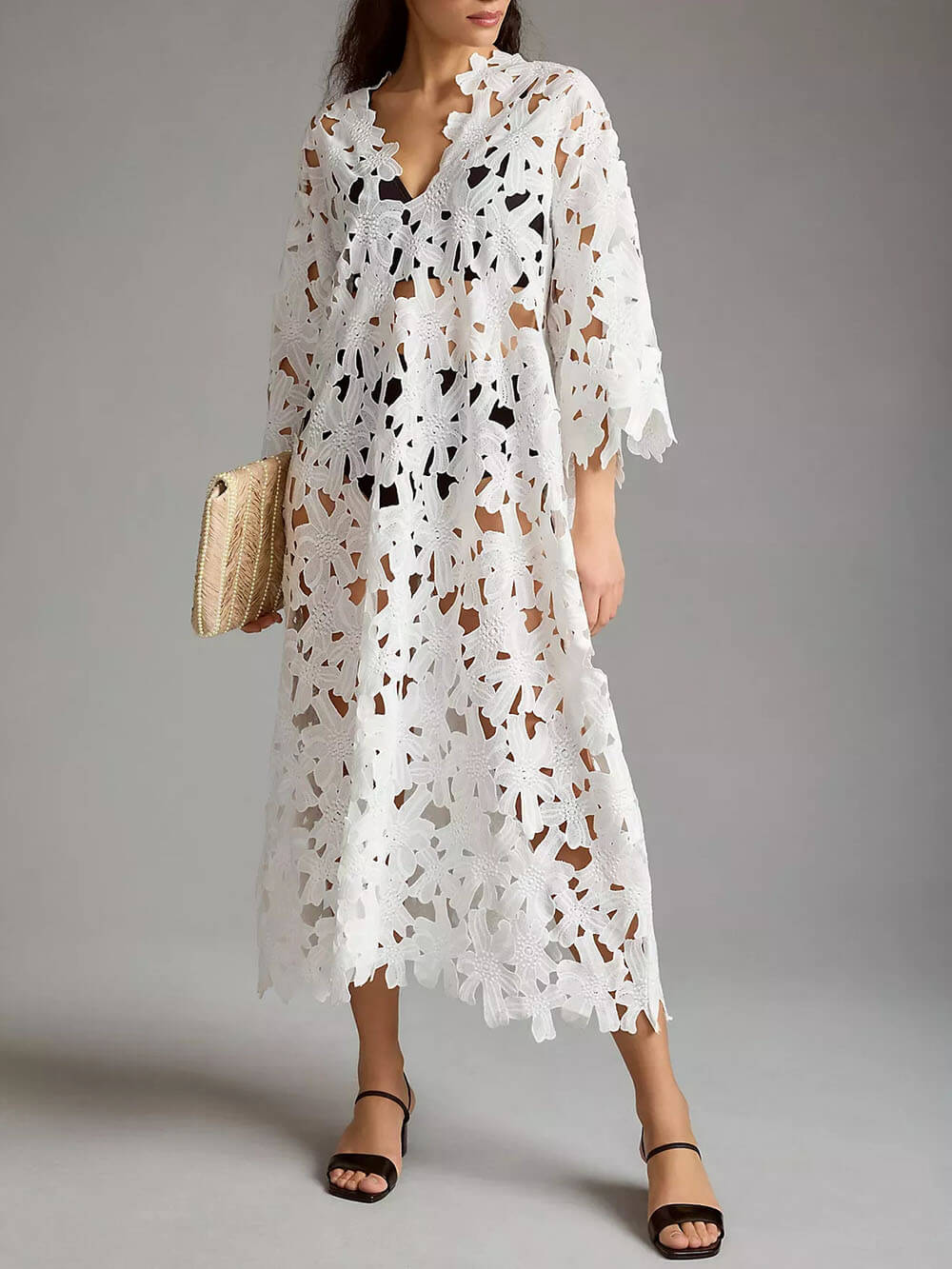 Kant Cover-Up Strand Midi Jurk