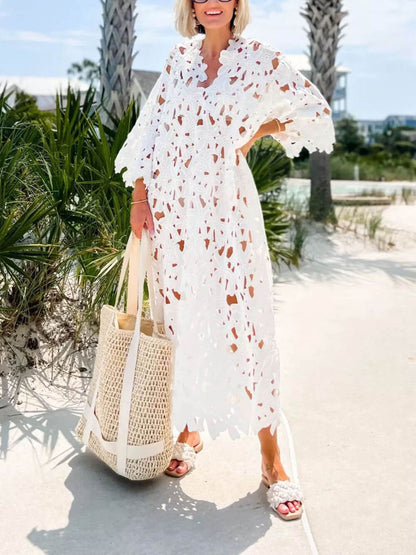 Kant Cover-Up Strand Midi Jurk