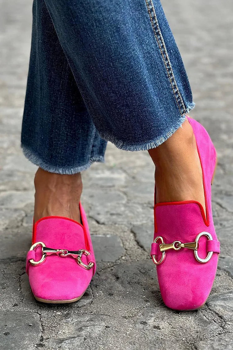 Lien | Fluorescerende Loafer met Metaalaccent