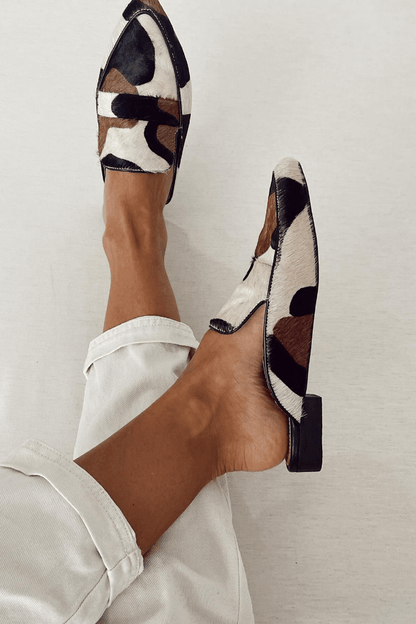 Annie | Slipper met abstract patroon