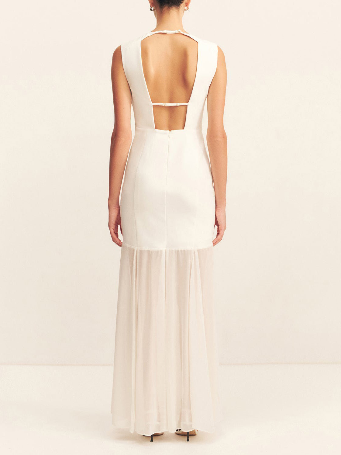 Elegante Casual Open Rug Draped Maxi Jurk