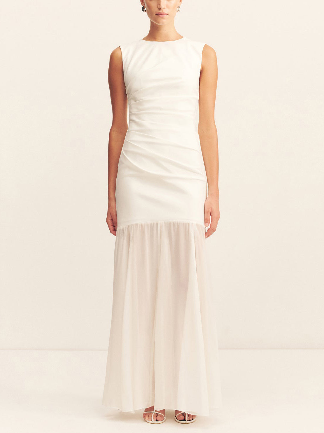 Elegante Casual Open Rug Draped Maxi Jurk