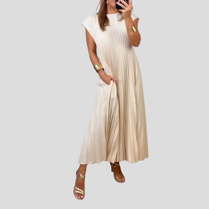 Petra™ – Tijdloos & Comfortabel Plissé Jurk