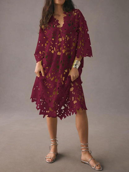 Kant Cover-Up Strand Midi Jurk