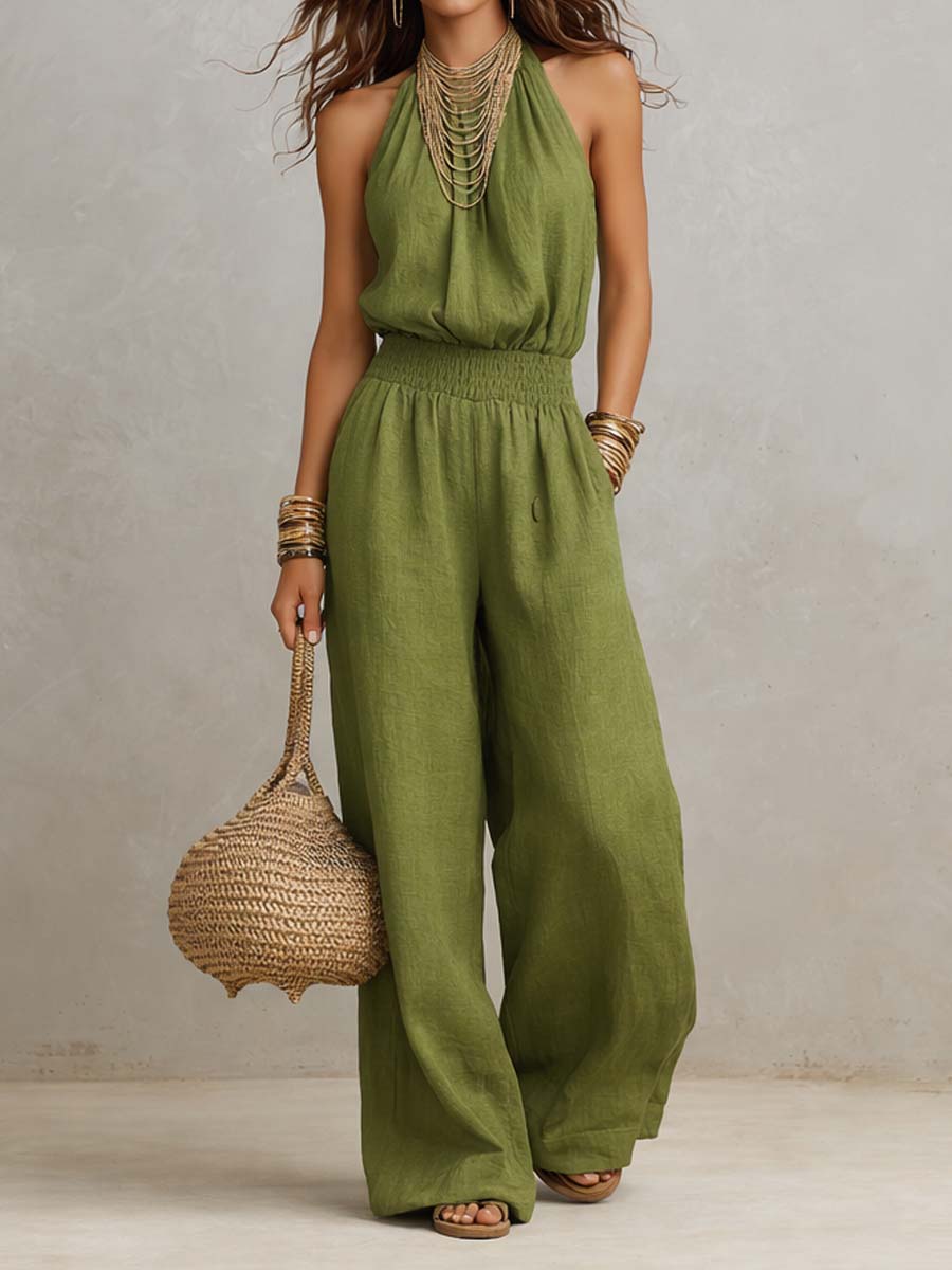 Valeria | Elegante jumpsuit met halternek
