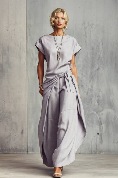 Korte Mouwen Top En Cocoon Broek Set