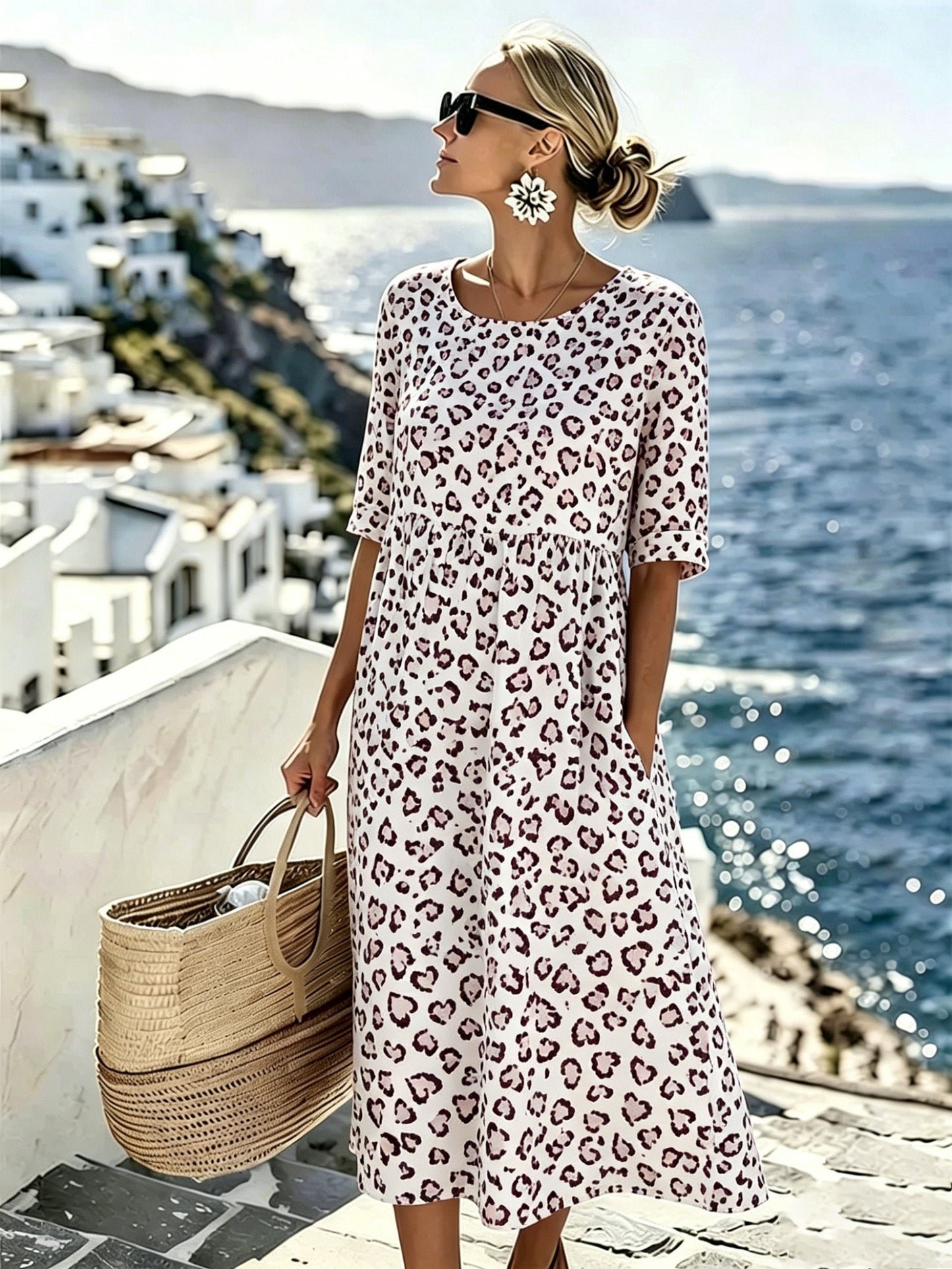 Serafina | Midi Jurk Brezza Paisley