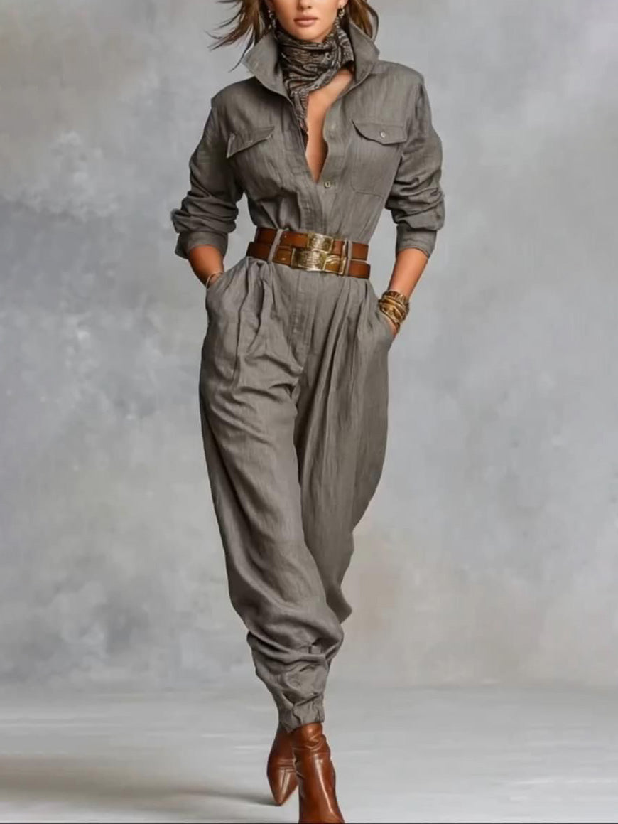 Casual Lange Mouwen Jumpsuit