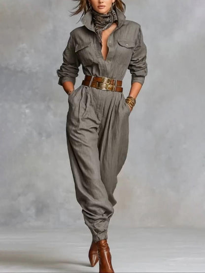 Casual Lange Mouwen Jumpsuit
