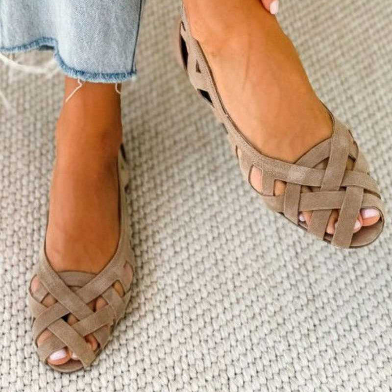 Caterina Gekleurde Gevlochten Sandalen Comfort