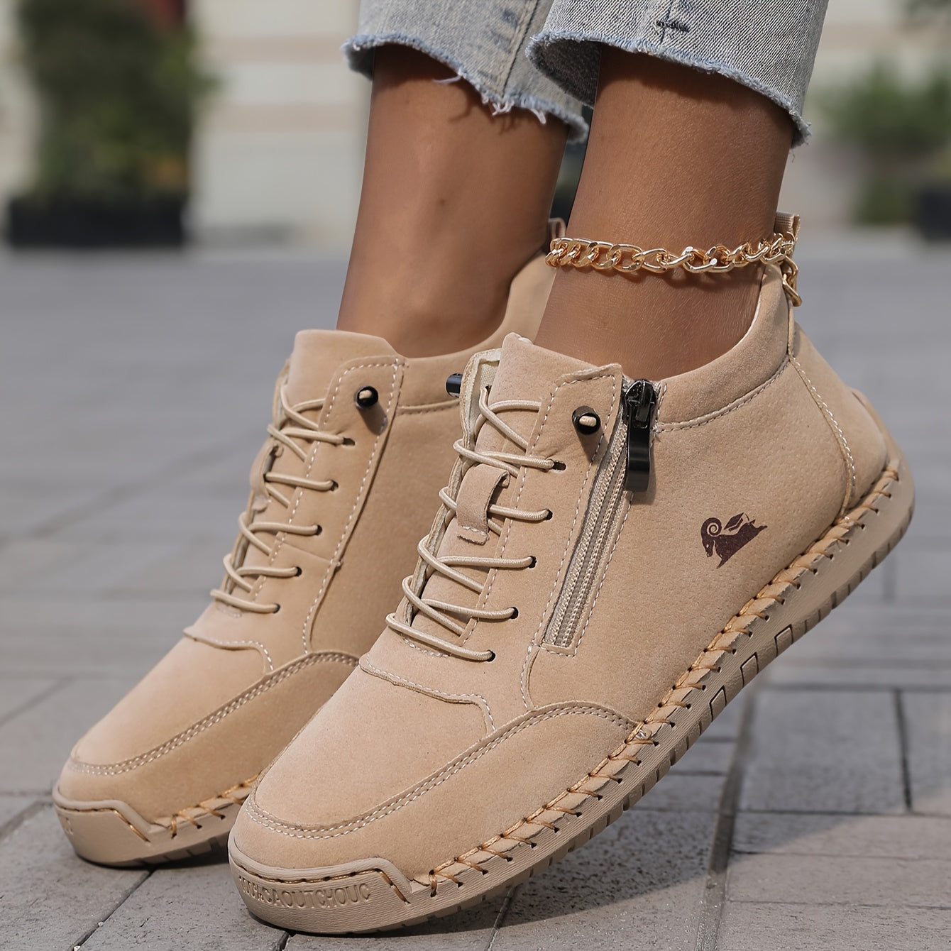 Mila  – Comfortabele orthopedische sneakers + ritssluiting