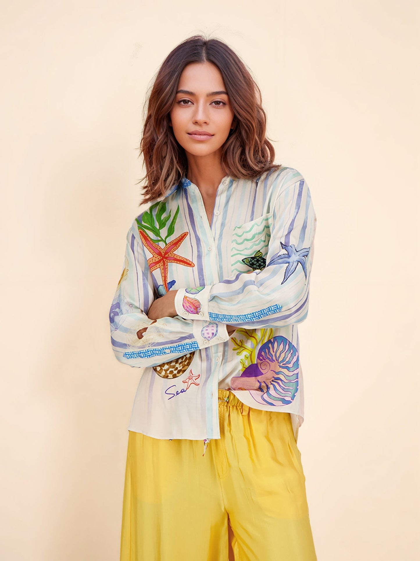 Ocean Themaprint Broek