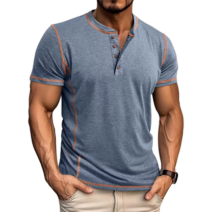 Timo | Stijlvol T-shirt met Henley-hals