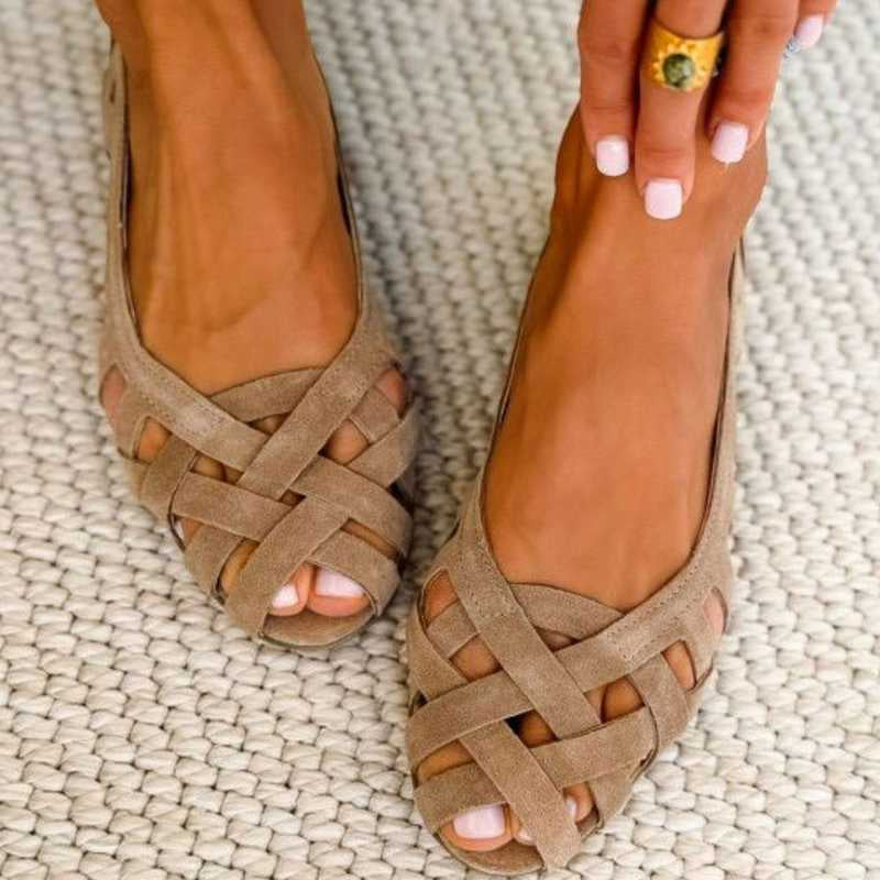Caterina Gekleurde Gevlochten Sandalen Comfort