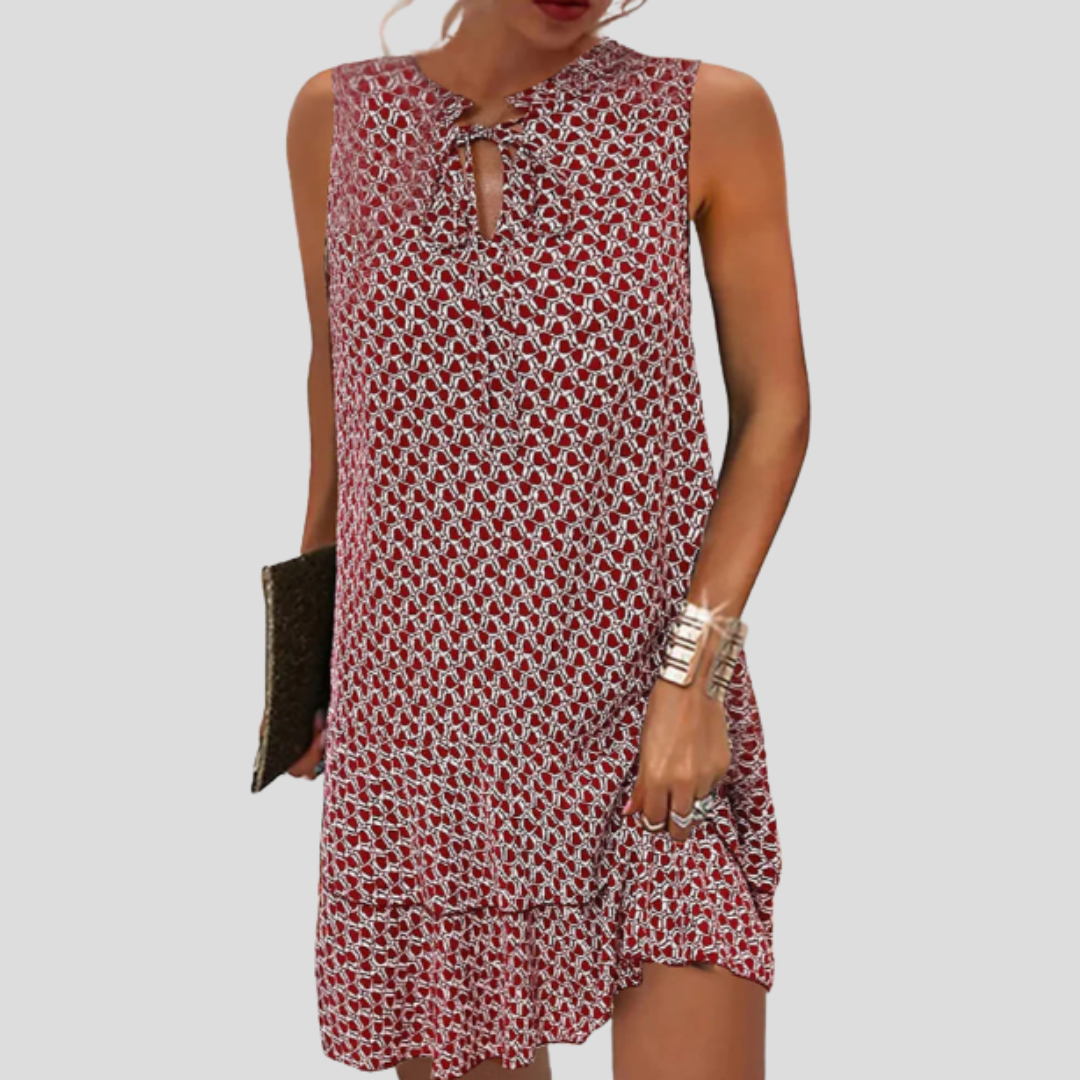 Miri™ – Mouwloze Zomerjurk met Buikversteviging