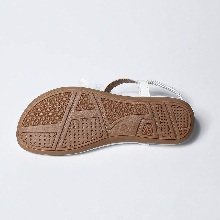 Fiorella orthopedische sandalen met bloemenapplicaties