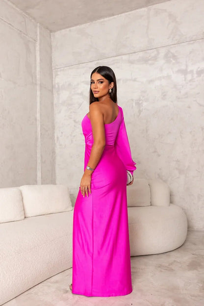 Dorie™ - Asymmetrische Jurk met Lange Split
