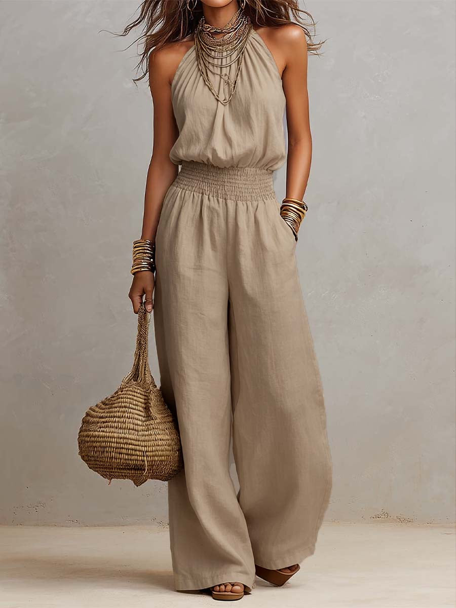 Valeria | Elegante jumpsuit met halternek