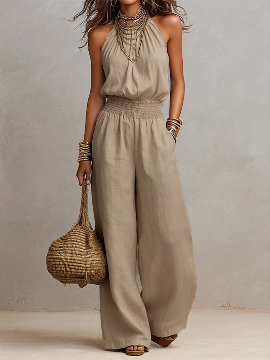 Valeria | Elegante jumpsuit met halternek
